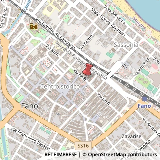 Mappa Via Nolfi, 104, 61032 Fano, Pesaro e Urbino (Marche)