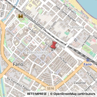 Mappa Via San Francesco d'Assisi,  49, 61032 Fano, Pesaro e Urbino (Marche)