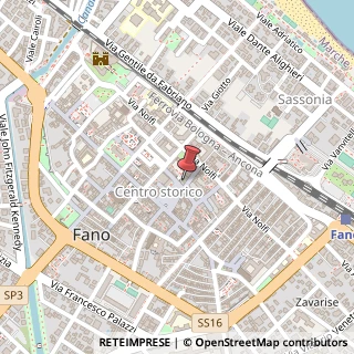 Mappa Piazza XX Settembre, 16, 61032 Fano, Pesaro e Urbino (Marche)