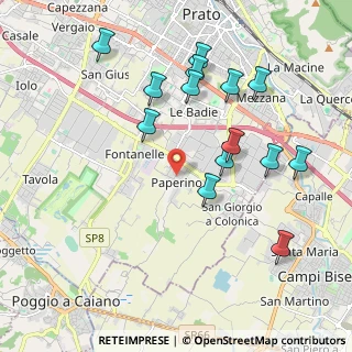 Mappa Via Giulio Pastore, 59100 Prato PO, Italia (2.135)