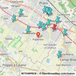 Mappa Via Giulio Pastore, 59100 Prato PO, Italia (2.47)
