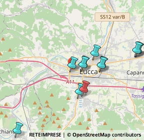 Mappa Via del Chiasso, 55100 Lucca LU, Italia (4.065)