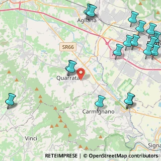 Mappa Via Vecchia Fiorentina II Tronco, 51039 Quarrata PT, Italia (6.48)