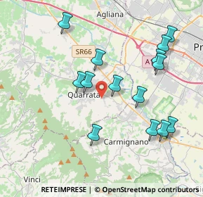 Mappa Via Vecchia Fiorentina II Tronco, 51039 Quarrata PT, Italia (4.08714)
