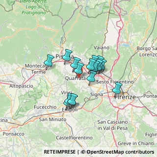 Mappa Via Vecchia Fiorentina II Tronco, 51039 Quarrata PT, Italia (9.64813)