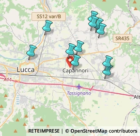 Mappa 55012 Capannori LU, Italia (3.65455)