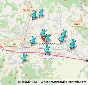Mappa 55012 Capannori LU, Italia (3.42667)