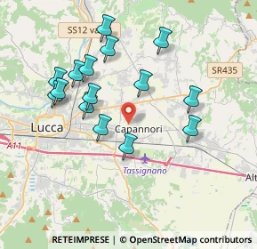 Mappa 55012 Capannori LU, Italia (3.72)
