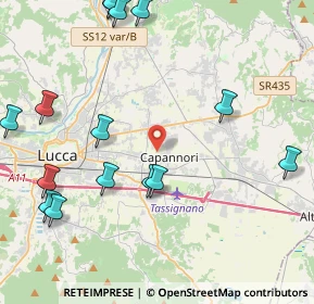 Mappa 55012 Capannori LU, Italia (5.50133)