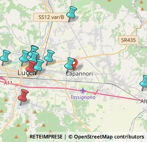 Mappa 55012 Capannori LU, Italia (5.02167)