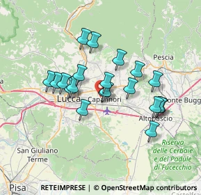 Mappa 55012 Capannori LU, Italia (6.045)
