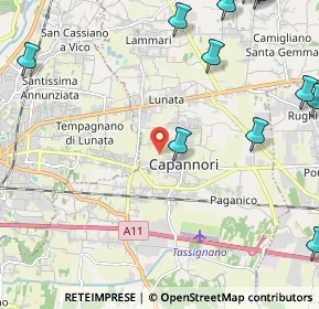 Mappa 55012 Capannori LU, Italia (3.55133)
