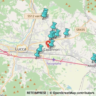 Mappa 55012 Capannori LU, Italia (4.28846)