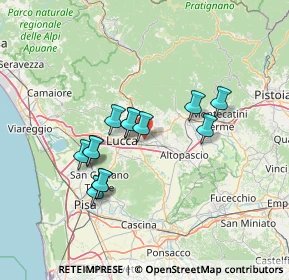 Mappa 55012 Capannori LU, Italia (11.85615)