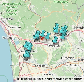 Mappa 55012 Capannori LU, Italia (11.452)