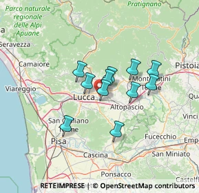 Mappa 55012 Capannori LU, Italia (9.74727)