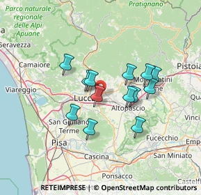 Mappa 55012 Capannori LU, Italia (11.13077)