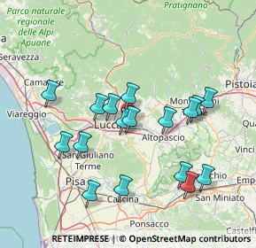 Mappa 55012 Capannori LU, Italia (14.66647)