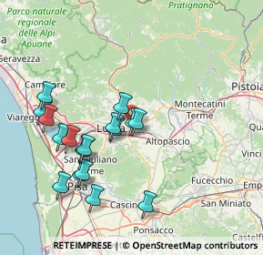 Mappa 55012 Capannori LU, Italia (15.55824)