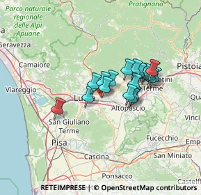 Mappa 55012 Capannori LU, Italia (9.63944)