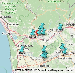 Mappa 55012 Capannori LU, Italia (14.71545)