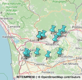 Mappa 55012 Capannori LU, Italia (12.29923)