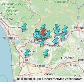 Mappa 55012 Capannori LU, Italia (8.66412)