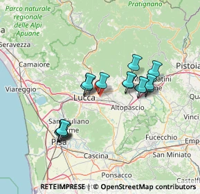 Mappa 55012 Capannori LU, Italia (12.45588)