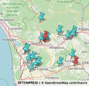 Mappa 55012 Capannori LU, Italia (15.81222)