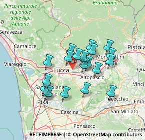 Mappa 55012 Capannori LU, Italia (11.624)