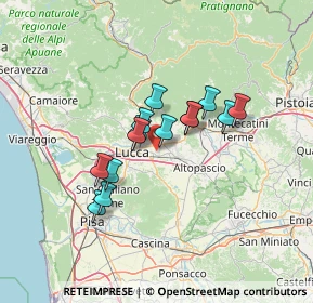 Mappa 55012 Capannori LU, Italia (10.11357)