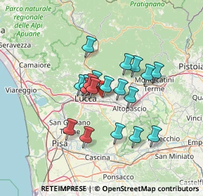 Mappa 55012 Capannori LU, Italia (10.57789)