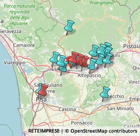 Mappa 55012 Capannori LU, Italia (11.29053)