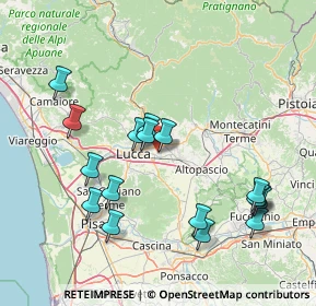 Mappa 55012 Capannori LU, Italia (16.70294)