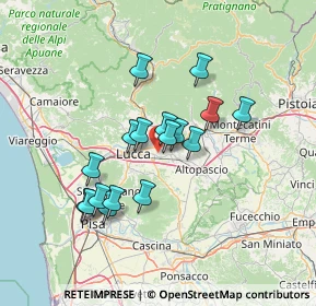 Mappa 55012 Capannori LU, Italia (11.93471)