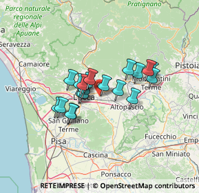 Mappa 55012 Capannori LU, Italia (9.8495)