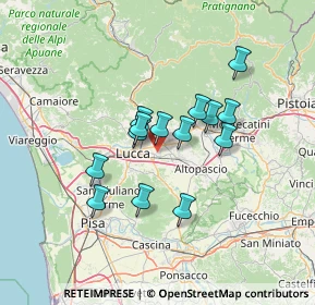 Mappa 55012 Capannori LU, Italia (10.74643)