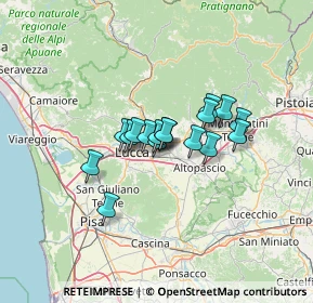Mappa 55012 Capannori LU, Italia (8.47647)
