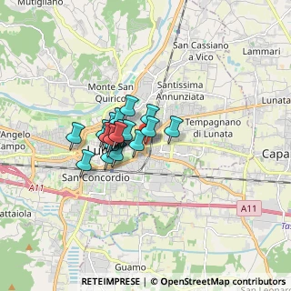 Mappa Via di Tiglio, 55100 Arancio LU, Italia (1.095)