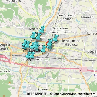 Mappa Via di Tiglio, 55100 Arancio LU, Italia (1.41)