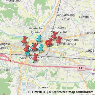 Mappa Via di Tiglio, 55100 Arancio LU, Italia (1.38364)