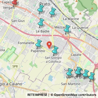Mappa Via Sabadell, 59100 Prato PO, Italia (3.00417)