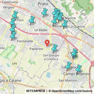 Mappa Via Sabadell, 59100 Prato PO, Italia (2.815)