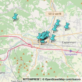 Mappa Via Galli Tassi, 55100 Lucca LU, Italia (2.2075)