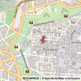 Mappa Via del Toro,  30, 55100 Lucca, Lucca (Toscana)