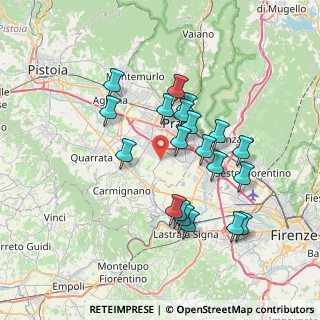 Mappa Via Francó Volpi, 59100 Prato PO, Italia (6.7955)