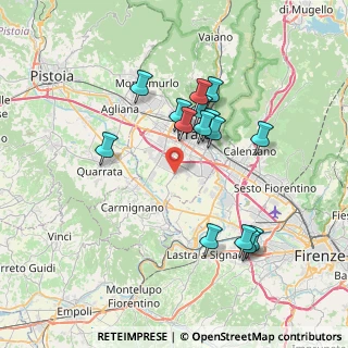 Mappa Via Francó Volpi, 59100 Prato PO, Italia (7.034)