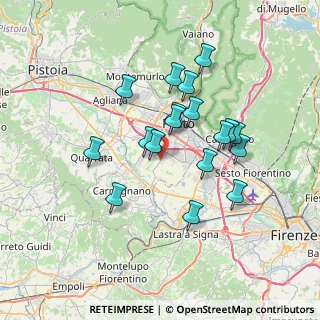 Mappa Via Francó Volpi, 59100 Prato PO, Italia (6.32167)
