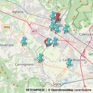 Mappa Via Francó Volpi, 59100 Prato PO, Italia (3.62636)