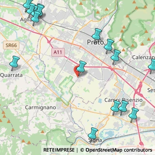 Mappa Via Francó Volpi, 59100 Prato PO, Italia (6.69188)